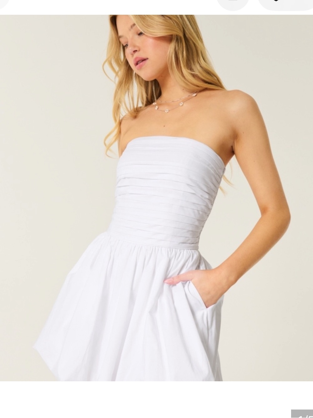 Hollister Ruched Bubble Skort Dress